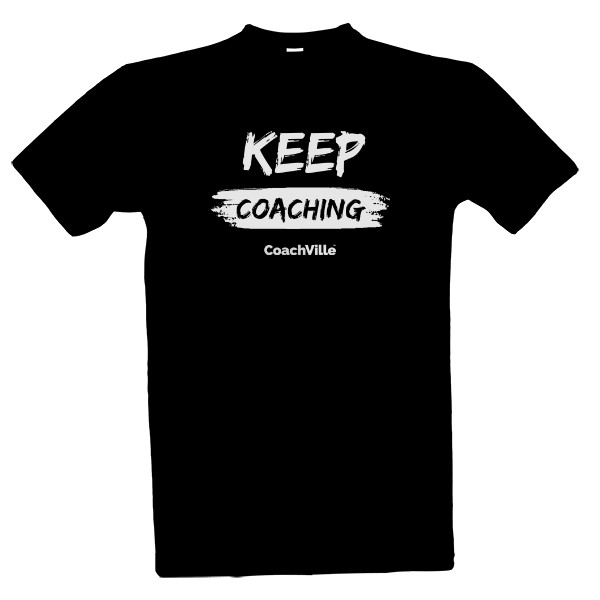Tričko s potiskem Keep coaching